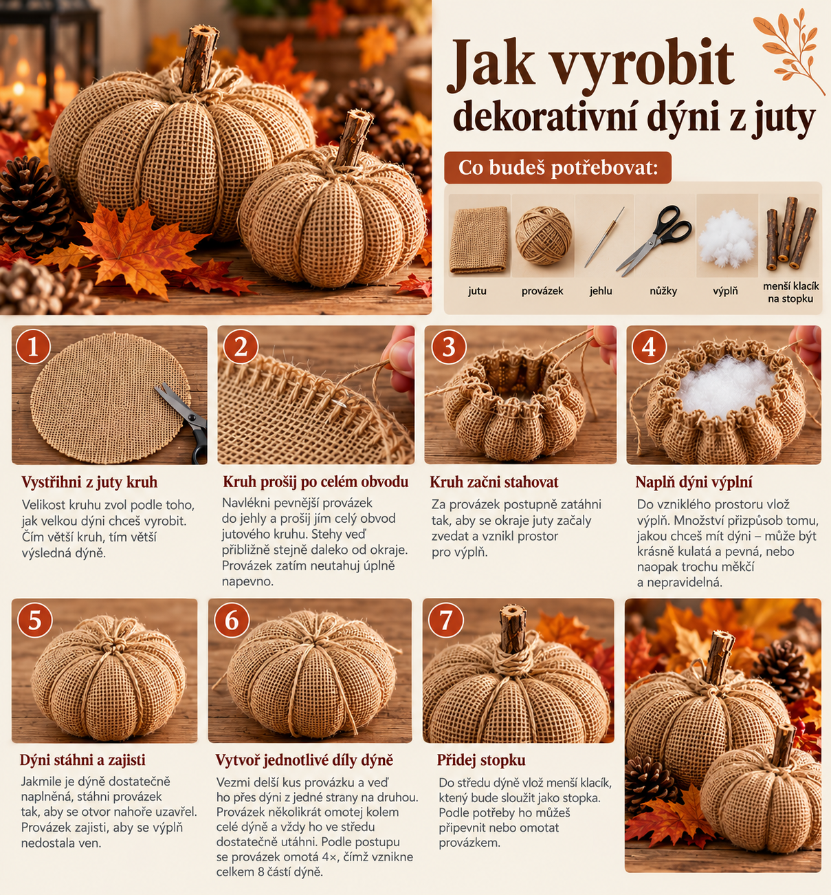 Podzimní návod na jutovou dýni